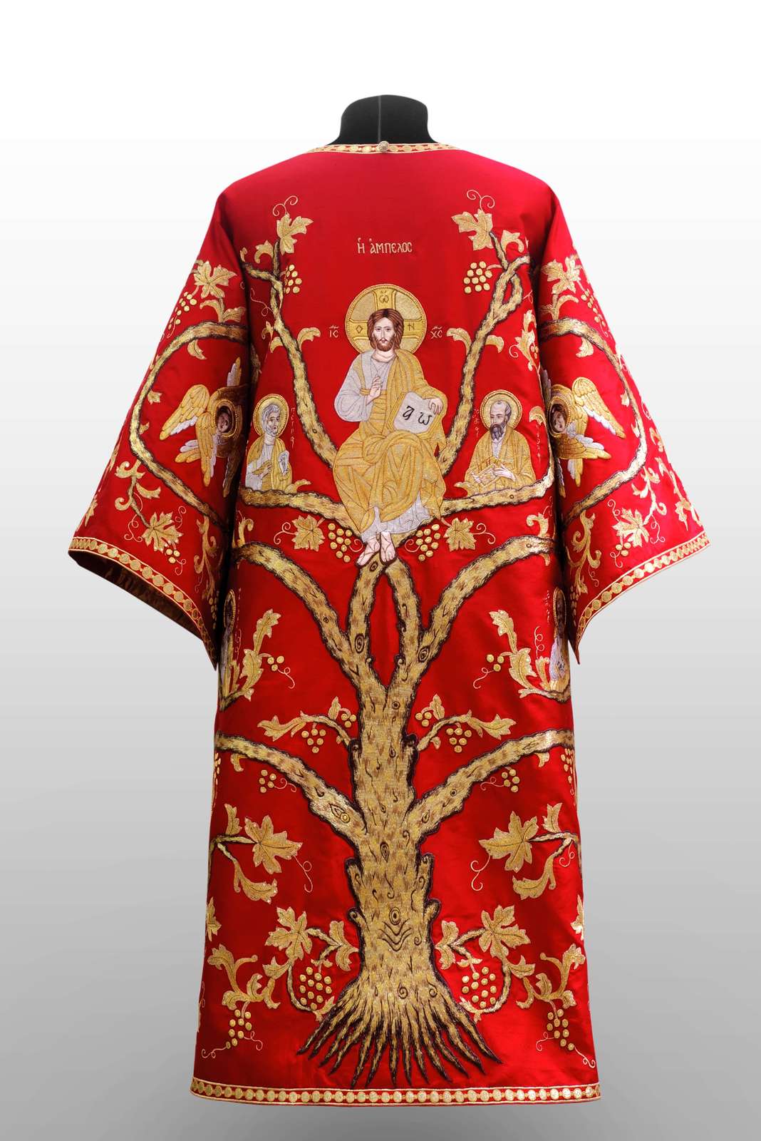 Ambles Bishop Made to Order Vestment - Ruby with Gold Embroidery