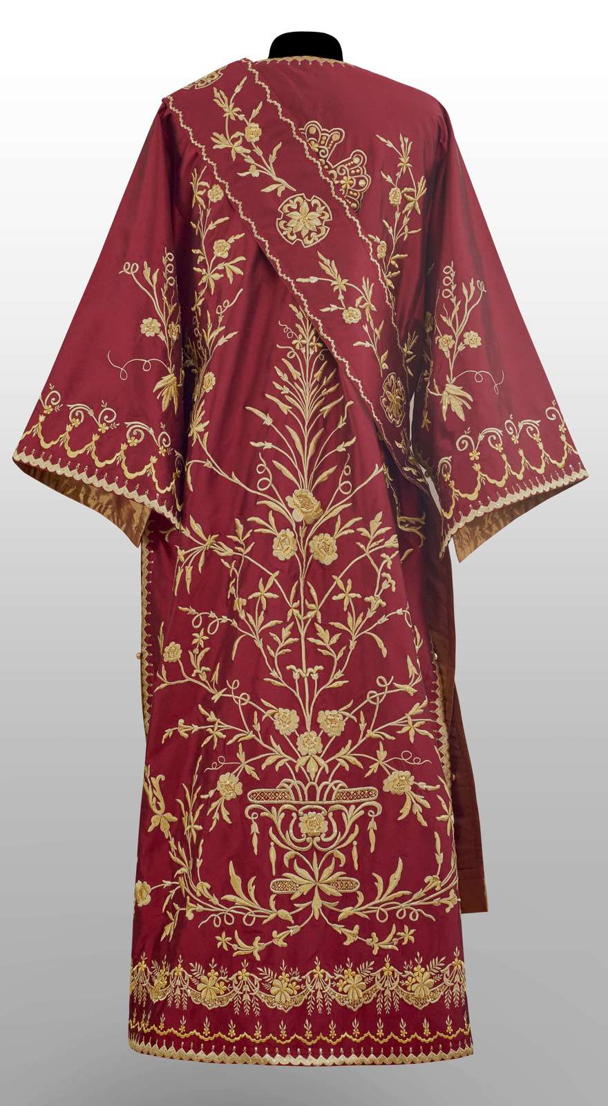 Bursa Deacon Made to Order - Burgundy with Gold Embroidery - Image 2